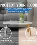Interlocking EVA Floor Mats Puzzle Tiles With Border 12x12 Inch 3/8 Inch Thick Foam Floor Padding for home protection