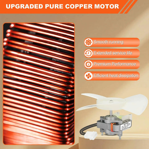 Ceiling Exhaust Fan Motor And Blade Replacement Kit 50 CFM Low Key Quiet 1.0 Sones Mobile Home Bathroom Vent Kit with copper motor and blade