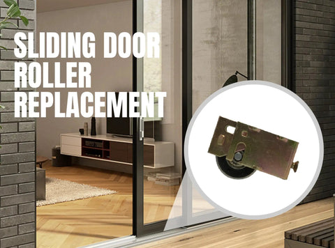 Sliding Door Roller Assembly Replacement For Patio Glass Doors With One And One Quarter Inch Precision Bearing Steel Wheel Easy Install Fix And Repair Hardware For Smooth Sliding And Durable Track Performance, sliding door shown