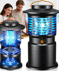 Outdoor 2-In-1 Mosquito Zapper With Zap And Trap, 8000mAh cordless rechargeable fly zapper for patio, camping, garage, kitchen
