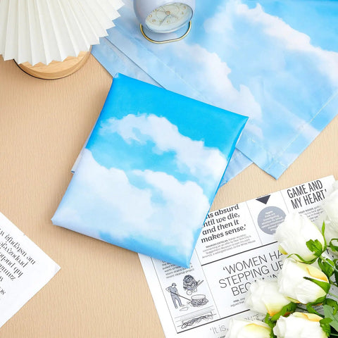 Six Magnetic Fluorescent Light Covers For Classrooms And Offices, 4x2 Feet Ceiling Light Filters With Sky Cloud Design on desk