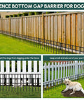 42.5 Ft Garden Fence Panels No Dig Fence for Dogs, 30 rustproof metal panels, 13 inch high dog-safe barrier for yards.