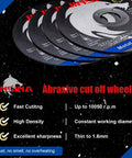 Pro Grade 6 Inch Cut Off Wheels 53 Piece Set Workhorse Class For Standard Angle Grinders Ultra Thin Design cuts through raw steel.
