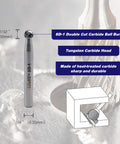 High-Performance Tungsten Carbide Ball Shaped Double Cut Rotary Burr Files For Tough Metalwork Grinding, SD-1 size view