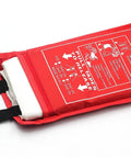 Heavy Duty Fiberglass Welding Blanket Protects Your Work Area From Sparks And Heat Flame Retardant Fire Shield in red pouch