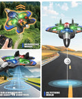 Dope 360 Degree Flip Foam RC Plane with One Key Takeoff Landing Altitude Hold demonstration in outdoor setting