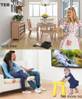 Living room and dining area with Premium Felt Furniture Pad Set, 136 Pieces, 5mm Thick Floor Protectors for scratch-free floors.