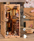 DIY 3D Wooden Book Nook Kit For Adults, Teens, And Beginners, Tiny House Shelf Decor, Real Wood Puzzle, front view