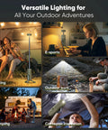 Rechargeable 12000mAh Collapsible Camping Lantern used for dating, e-sports, outdoor work, camping, and car repair inspection