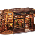 DIY Book Nook Kit For Adults And Teens 3D Wooden Miniature Dollhouse Puzzle With LED Light Tiny House Model Building Kit