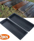 Wooden Board Molds For Concrete DIY Garden Pathways Two Piece Stepping Stone Molds with finished stone pathway example.