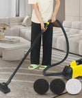 Top Notch Replacement Vacuum Filter For Eureka Canister 3670M Series shown with vacuum in living room