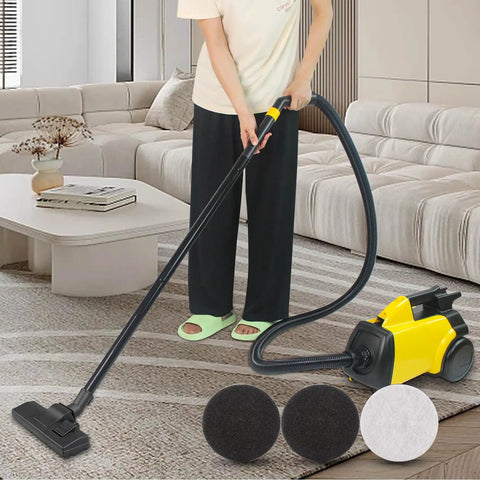Top Notch Replacement Vacuum Filter For Eureka Canister 3670M Series shown with vacuum in living room