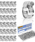 30 Pack Heavy Duty Stainless Steel Hose Clamps Adjustable From One Quarter To One Half Inch Six To Twelve Millimeter Fit For Fuel Lines Plumbing Automotive And Mechanical Projects