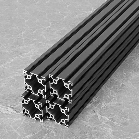 T Slot Aluminum Extrusion Profile For 3D Printer Parts And CNC DIY Black 600mm By 4 Pack built to last, ideal for makers