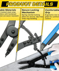 16 Inch Snap Ring Pliers Set For Internal And External Circlips With Heavy Duty Steel Construction And Interchangeable Straight And Angled Tips 0 45 90 Degree Pro Grade Precision Workhorse with ergonomic grip and secure locking mechanism.