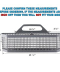 Upgraded Lifetime Silverware Basket Replacement For Dishwashers dimensions with measurements 19 1/2" by 10 3/4" by 5 1/2".
