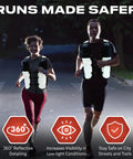 Trail Running Hydration Vest For Men And Women With 2 Water Bottles Bladder Pocket Ice Packs Reflective Gear at night
