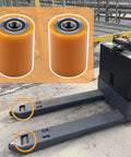 Premium GYUPTRK Load Wheel Kit For Toyota 8HBW23 Electric Pallet Jack Truck showcasing durable polyurethane wheels for effective load support.