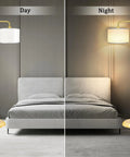 LED Floor Lamp With 3 Color Temperatures And Foot Switch, Tall Gold Standing Lamp Illuminating Bedroom, Day and Night