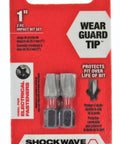 ECX One Quarter Inch Hex Insert Bits, 2 Pack For Drilling in retail packaging on a red and white background.