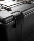 2 Pack Black Alloy Box Latch Clasp Keyless Toggle for Easy Grab Quick Access on Luggage and Instrument Cases close-up