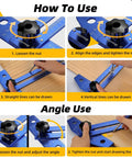 How to use the Badass Quick Slide Aluminum T Square Measuring Tool With Built In Protractor Dial for accurate woodworking layouts.