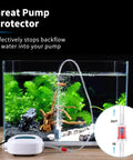 Pro Grade 25 Ft Three Sixteenth Inch Aquarium Air Hose Kit With Connectors Check Valve Control Valve Adapters installed in fish tank