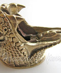 Bronze Knife Guard Bolster For Custom Hand Made Knives, Snake Guard, detailed texture, hand cast vacuum casting, DIY pommel.