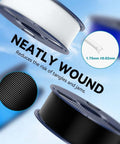 Neatly wound spools of 16 Color PLA Filament Bundle For 3D Printing, 1.75mm, demonstrating 0.25kg spools for smooth prints.