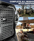 Vehicle MOLLE Panel Back Seat Organizer For Trucks And Boats Mount Rack With Fire Extinguisher Quick Mount Hook And Loop Fasteners