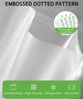 Close-up of 11 Inch By 150 Foot Vacuum Sealer Roll With Cutter For Food Storage BPA Free Heavy Duty Commercial Grade