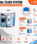 3 Inch Dual Flush Valve Replacement Kit For One Piece Toilets With Top Push Button Easy Install No Fuss Toilet Repair Kit