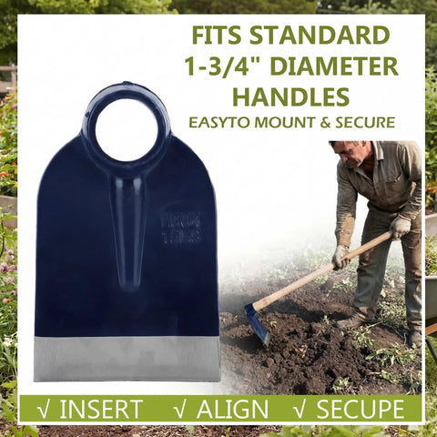 Grub Hoe Head 1.6 Lb Heavy Duty Garden Tool With Four And A Half Inch Blade Width And One And Three Quarter Inch Hole For Tough Soil