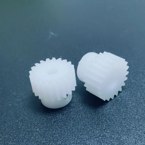 0.7 Module 17 Tooth Spur Gear Set With Step Profile Plastic 5mm Bore 13.3mm Diameter 12mm Thick Straight Teeth For Precise Power Transmission In DIY Builds Handy Hobbyist Projects Steering Hardware And Compact Mechanical Gear Systems