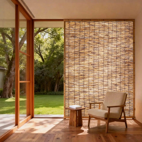 Natural Reed Fencing Roll Bamboo Privacy Screen For Patio Balcony Garden And Yard Outdoor Privacy Fence Roll Decorative Reed Screen