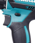 Close-up of Badass Compact 18V Cordless Driver Drill Body Only, featuring ergonomic grip and control settings for precision use.