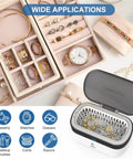 Ultrasonic Jewelry Cleaner Portable 500ML Deep Cleaning At 42kHz With Stainless Steel Tank Five Preset Cycles Auto Shut Off