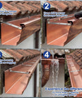 Installation of 25 Pack 5 Inch Hidden Gutter Hangers Clip Style With Screws For Standard K Style Aluminum Gutters Bracket