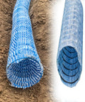 Frost-Resistant Perforated Drainage Pipe For French Drains No-Dig Solutions 60mm 80mm 110mm With 80m Lengths on dirt