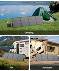 High Efficiency 220W 40V Monocrystalline Foldable Solar Panel for Camping RV and Off Grid Fishing IP67 Waterproof Durable Charger