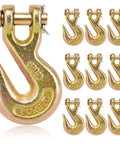 Three Eighths Inch Chain Hook Beefy Heavy Duty Grade Seventy Clevis Grab Hook For Trailer Towing Tow Chains Transport Use