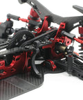 SPEC-R R1 1/10 Scale RC Electric Touring Car 4WD Carbon Fiber Main Chassis Kit With Upper Plate Front 52mm Dogbones Rear 50mm
