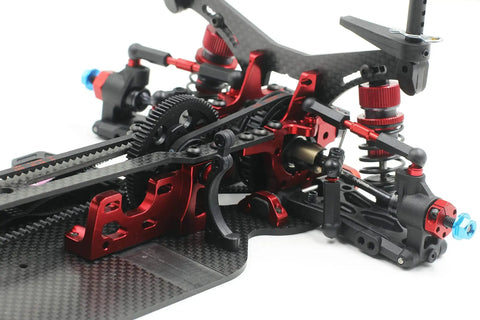 SPEC-R R1 1/10 Scale RC Electric Touring Car 4WD Carbon Fiber Main Chassis Kit With Upper Plate Front 52mm Dogbones Rear 50mm
