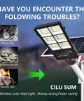 Beast Bright 400W Solar Street Light for Outdoors Dusk to Dawn LED Flood Light on pole with IP66 waterproof rating