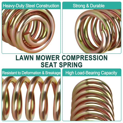 4Pcs Lawn Mower Seat Suspension Spring Replacement Kit For Riding Mowers And Zero Turn Machines Fits MTD Troy Bilt Cub Cadet