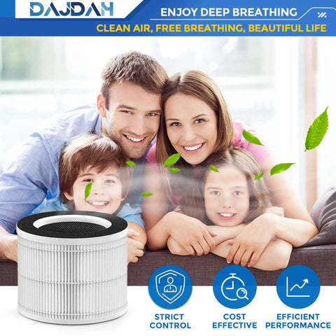 Family enjoying clean air with Toxin Absorber Filter RP-AP088-F2 Replacement Filter for Renpho Air Purifier, indoor use.
