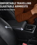 Mitsubishi Mirage 2014-2024 Armrest Box Center Console Organizer with dual-layer storage and cup holder, adjustable and easy to install.