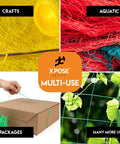 Multi-use applications of twine: crafting, aquatic, packaging, and gardening with Workhorse Heavy Duty Polypropylene Twine 3 Ply White.