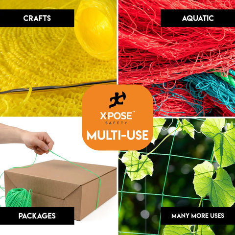 Multi-use applications of twine: crafting, aquatic, packaging, and gardening with Workhorse Heavy Duty Polypropylene Twine 3 Ply White.